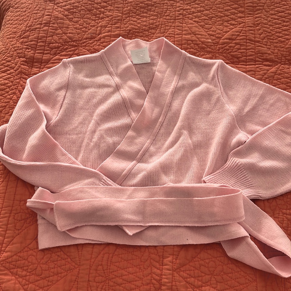 Girls size Large 10 Ballet dance wrap sweater NEW